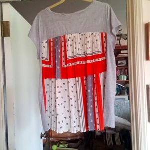 PRICE DROP. Anthropology T-shirt with back detail.